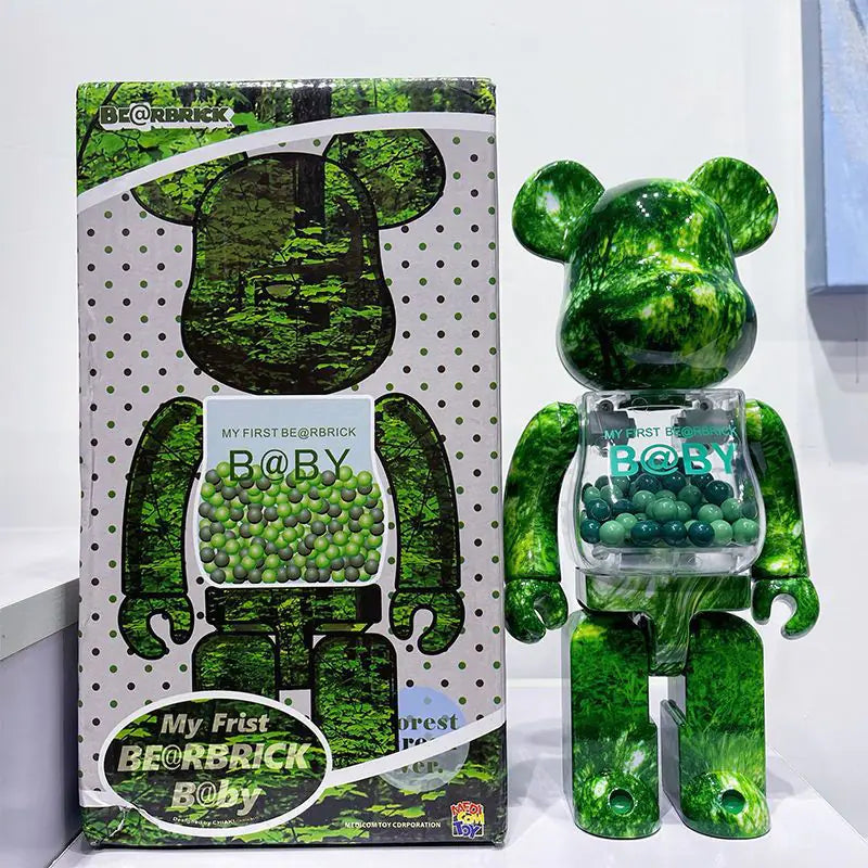Bearbrick Floral Kid's Violent Bear Figurine Model
