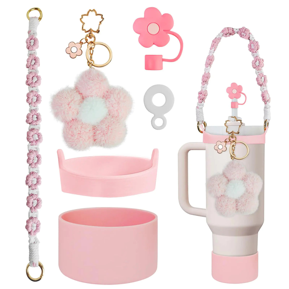 VirgoCCY Stanley Cup Accessories Set (Pink)