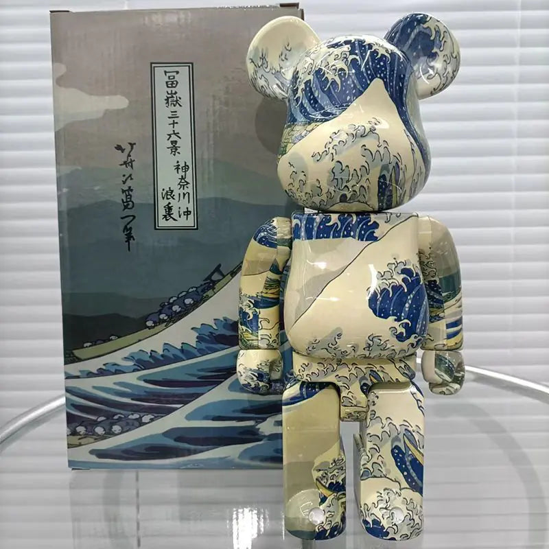 Bearbrick Floral Kid's Violent Bear Figurine Model