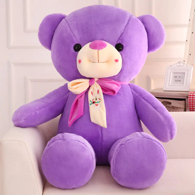 Plush Teddy Bear with Scarf - Customizable Gift