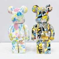 Bearbrick Floral Kid's Violent Bear Figurine Model