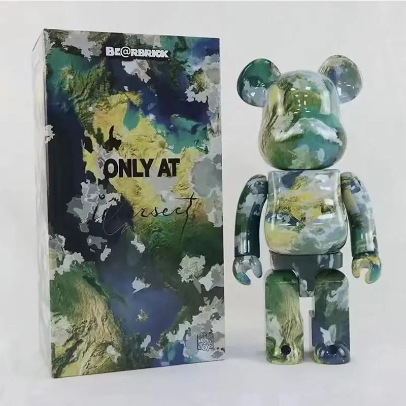 Bearbrick Floral Kid's Violent Bear Figurine Model