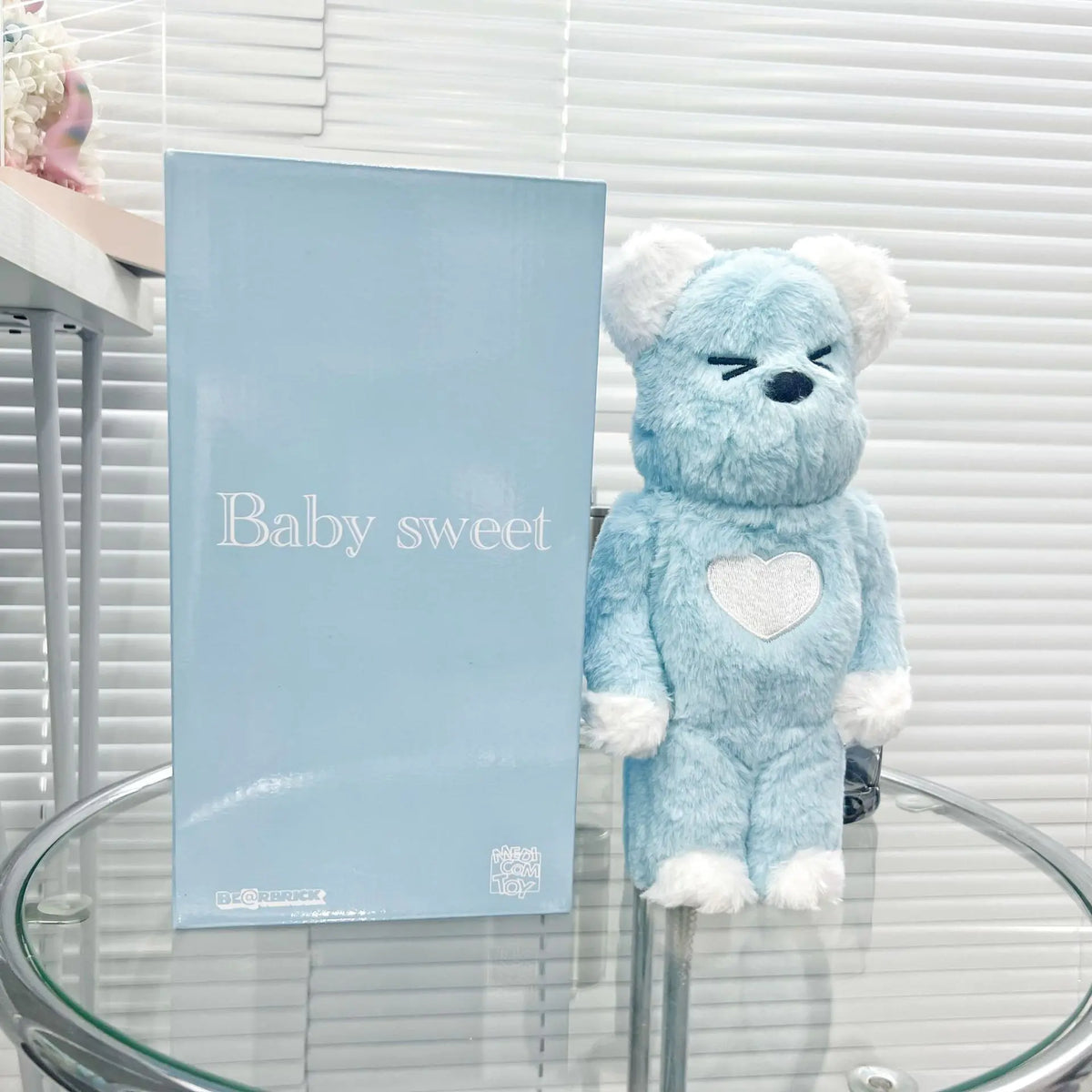 Bearbrick Floral Kid's Violent Bear Figurine Model