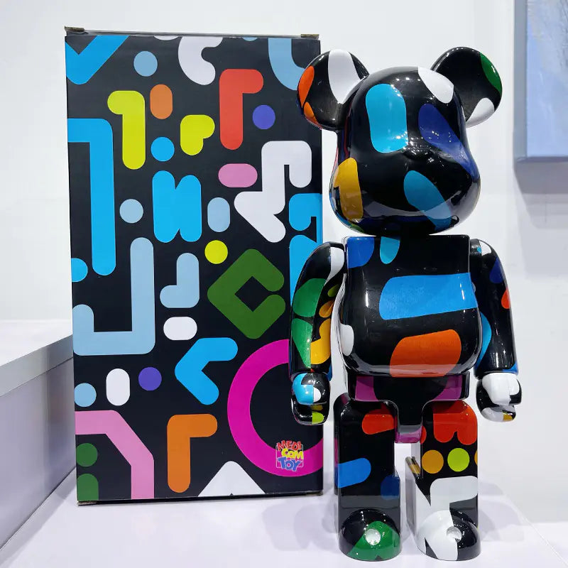 Bearbrick Floral Kid's Violent Bear Figurine Model