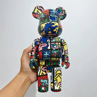 Bearbrick Floral Kid's Violent Bear Figurine Model